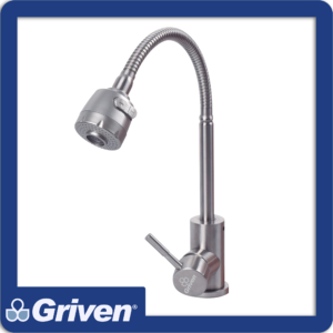 Grifo monomando p/fregadero cuello flexible acab satin pza