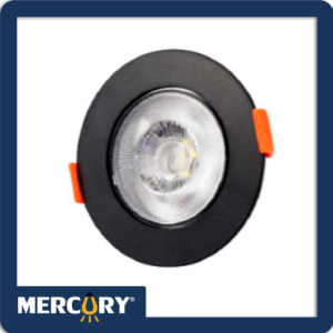 Bala LED 5W 6500K Negra redonda