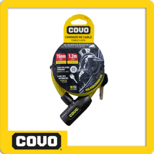 Candado de Cable 15mm x 1.2m Uso Rudo