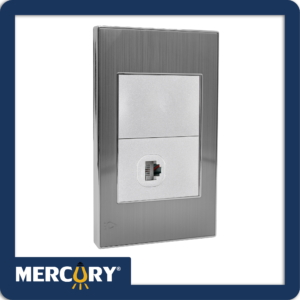 Toma teléfono sencilla Mercury Stainless
