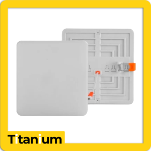 Panel LED frameless Titanium cuadrado de incrustar 18W 6500K