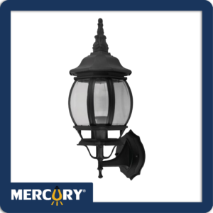 Farol Negro Base E27 Alum/MOD04 21X18X42CM