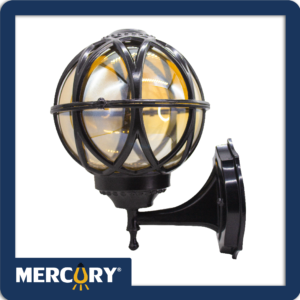 Farol Negro Base E27 Aluminio MOD05 20x18x28CM