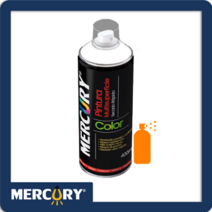 Aerosol mercury fluorescente naranja