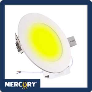 Panel LED 12W 6" luz cálida 3000K redondo incrustar