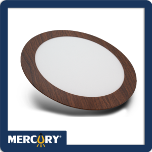 Panel LED Madera 18W/8" 6500K Redondo/Incrustar