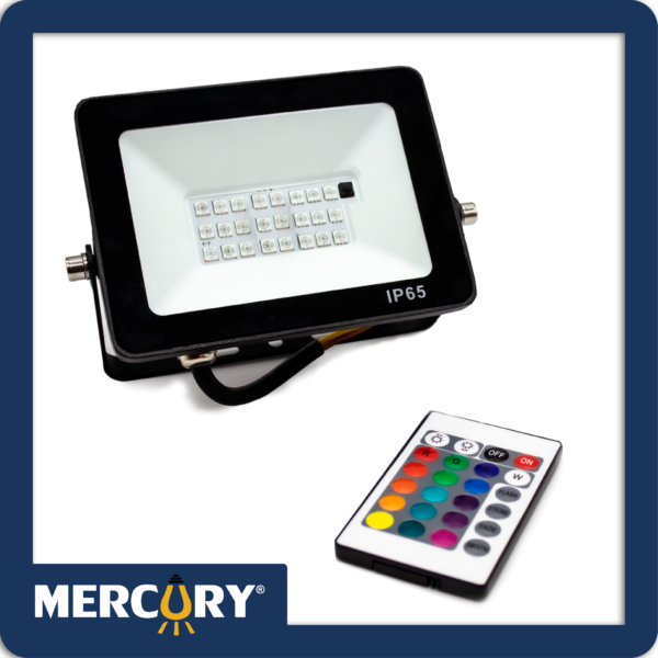 Reflector LED 20W R.G.B con control